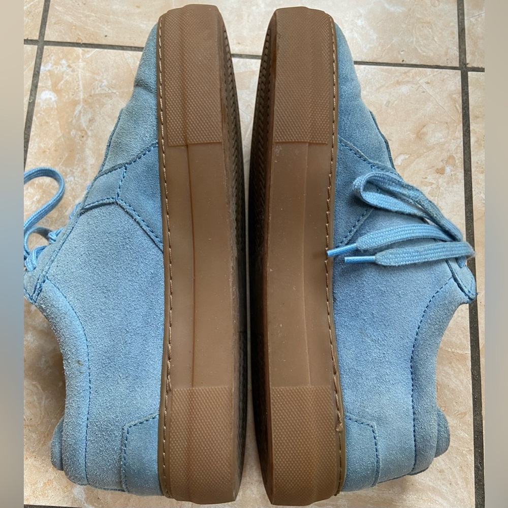 AXEL ARIGATO PLATFORM LOW-TOP SUEDE SNEAKERS Sz 7.5 - Picture 6 of 10